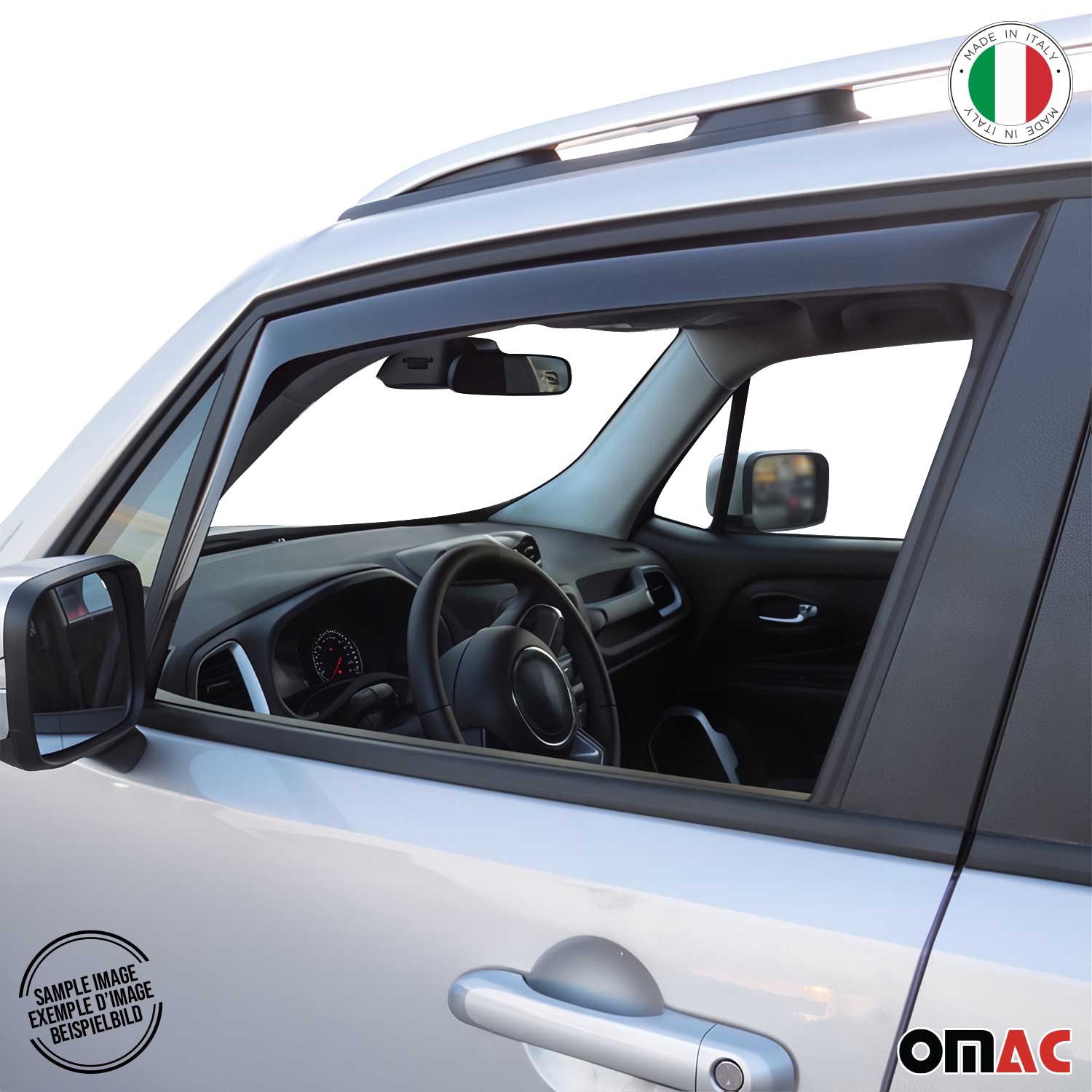 Windabweiser Regenabweiser für Fiat Talento 2016-2024 Dunkel Acryl 2tlg