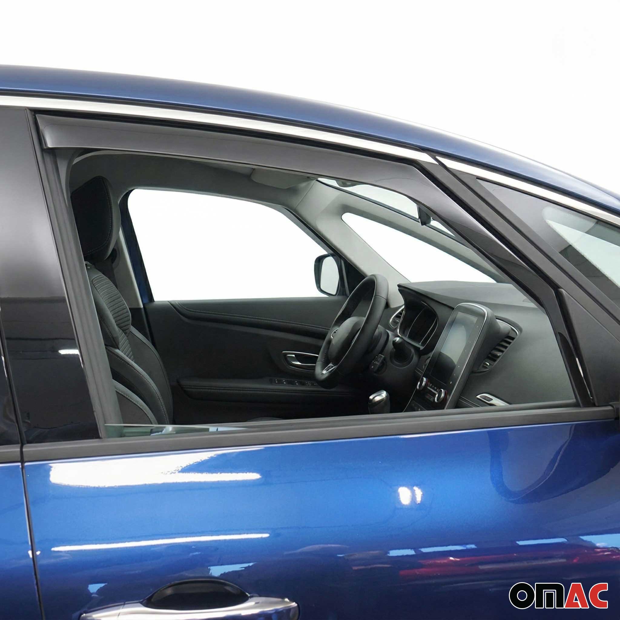 Windabweiser Regenabweiser für Renault Scenic 2016-2022 Dunkel Acryl 2tlg