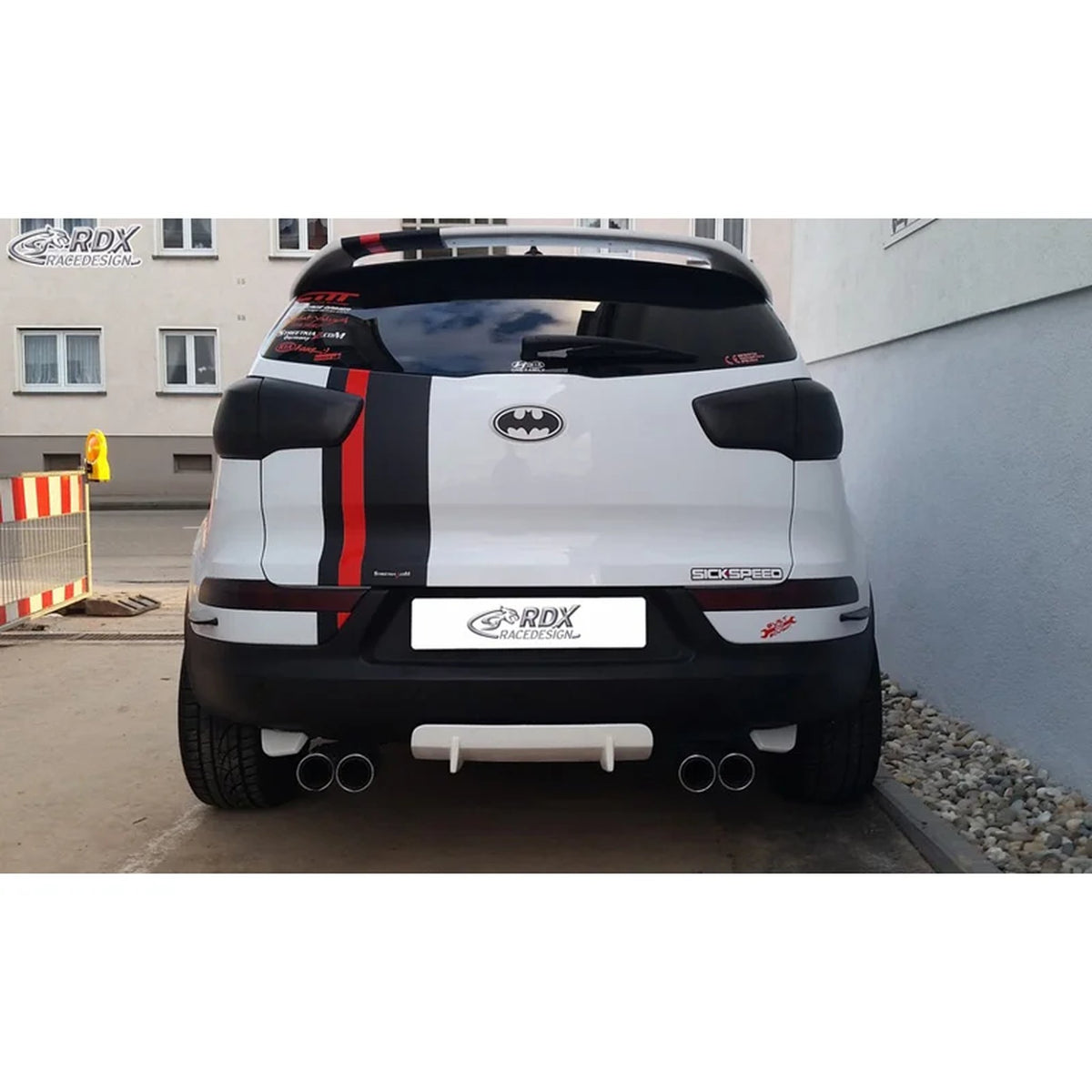 RDX Heckschürzenansatz Diffuser U-Diff für Kia Sportage SL 2010-2015