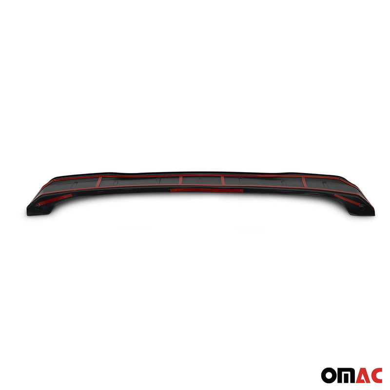 Loading sill protection for Ford Transit Tourneo Courier 2014-2023 Gloss Black ABS
