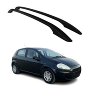 Aluminium Dachreling Relingträger für Fiat Grande Punto 2005-2009 Schwarz 2x