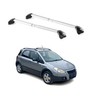 Dachträger Grundtäger für Fiat Sedici 2005-2014 tür 100kg Alu Silber 2 tlg ABE