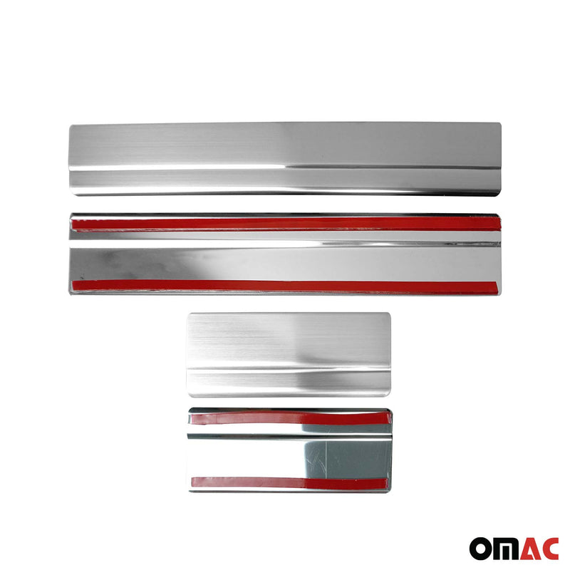 Einstiegsleisten Türschweller für Ford Fiesta 2002-2009 Edelstahl Silber 4tlg