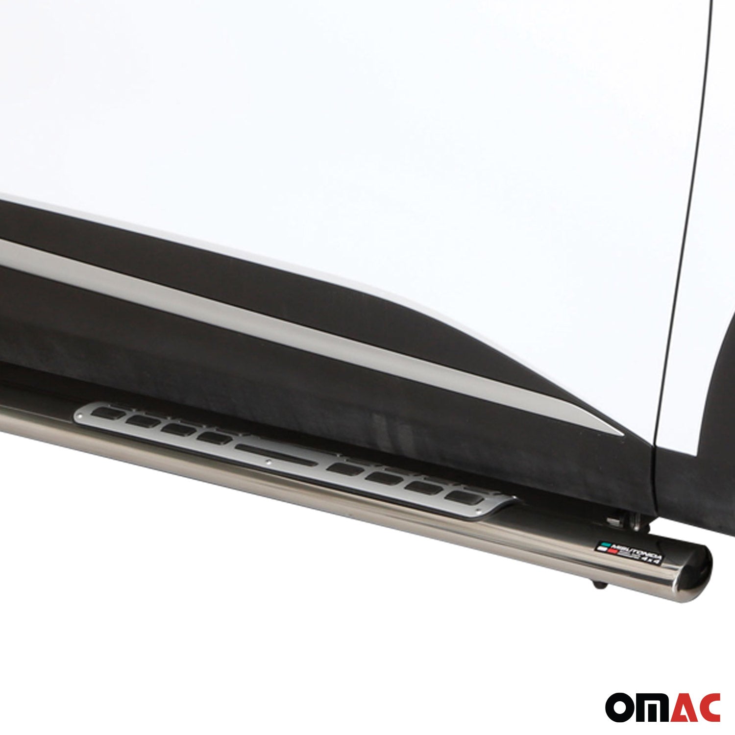 Edelstahl Seitenschweller Schwellerrohre für Kia Sportage 2022-2025 Silber