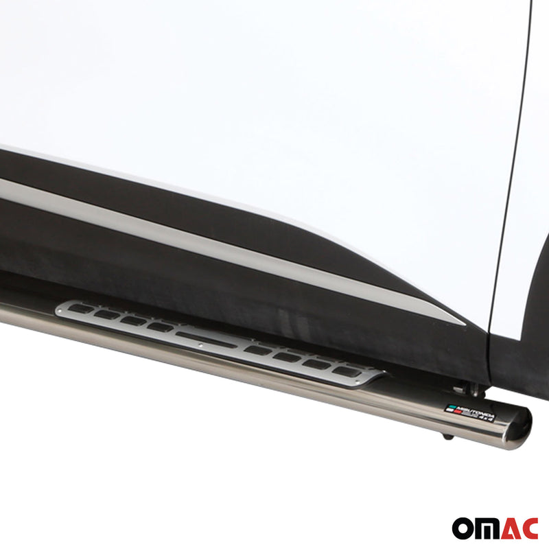 Edelstahl Seitenschweller Schwellerrohre für Kia Sportage 2022-2025 Silber