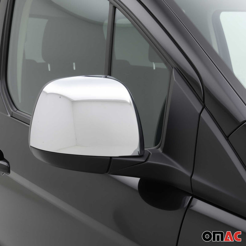 Spiegelkappen Spiegelabdeckung für Ford Connect 2014-2019 Chrom ABS Silber 2tlg