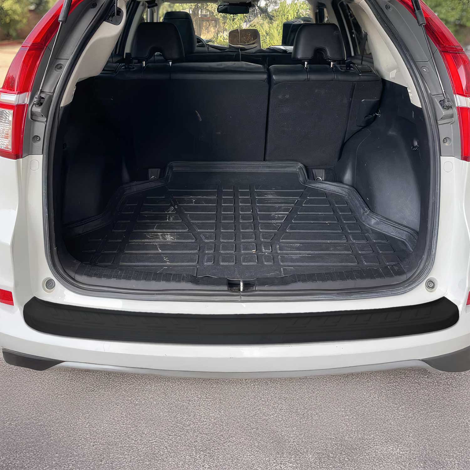 Ladekantenschutz Stoßstange für Honda CR-V IV 2013-2018 Acryl matt schwarz