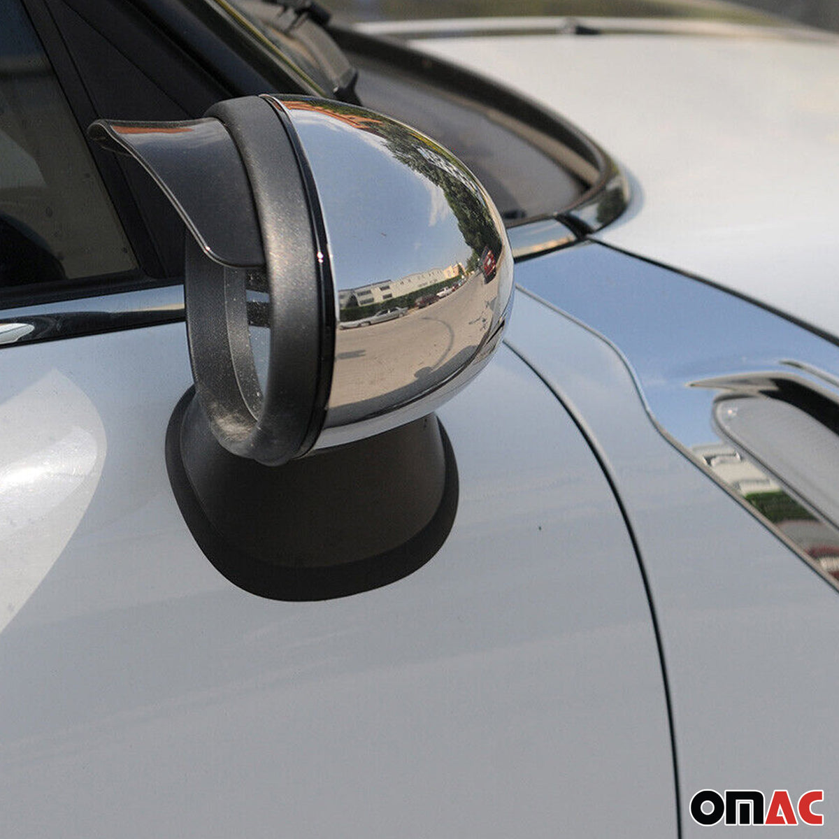 Spiegelkappen Spiegelabdeckung für Mini Cooper R56 2006-2014 Edelstahl Chrom