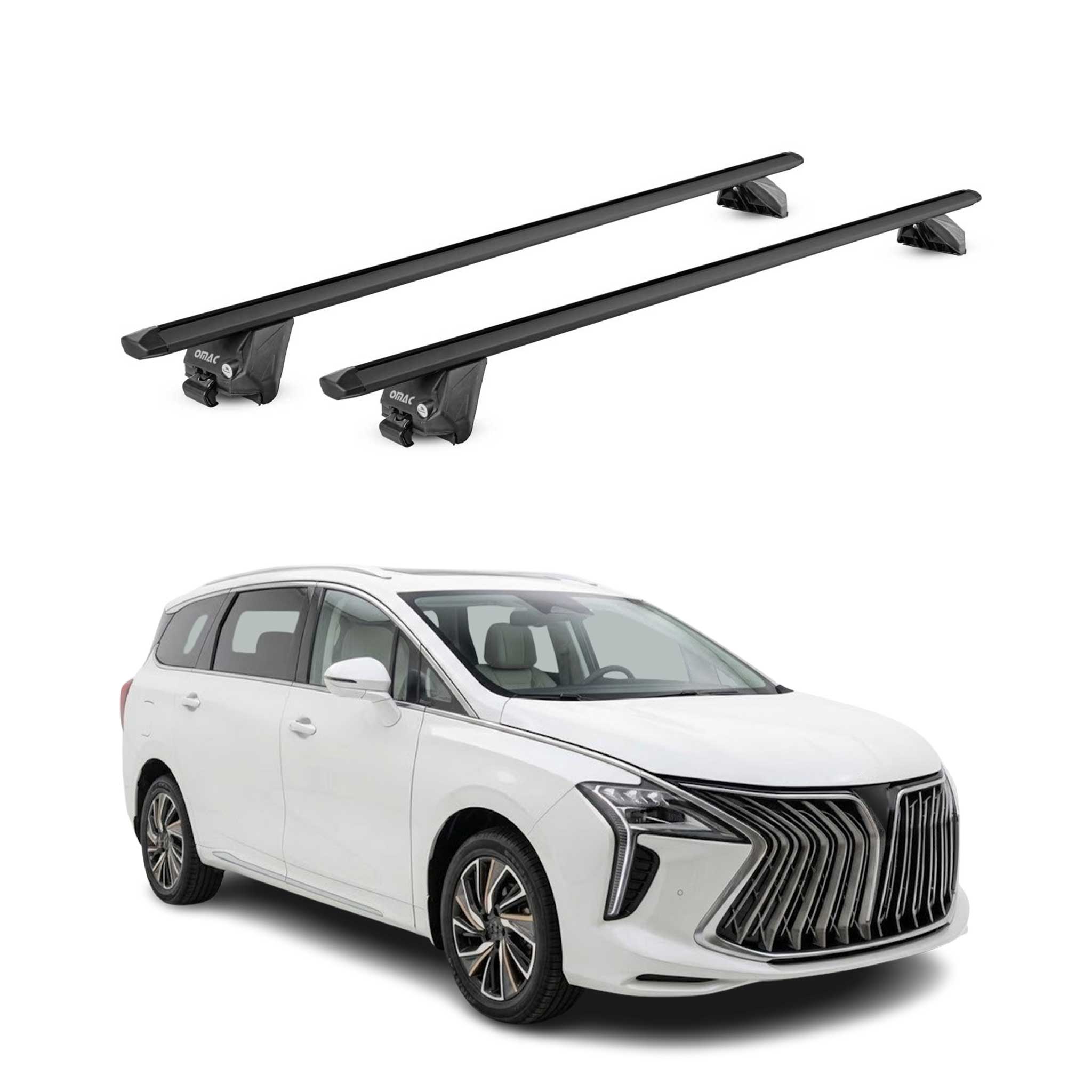Dachträger Grundtäger für Forthing U-Tour 2022-2026 100kg Alu Schwarz 2 tlg ABE