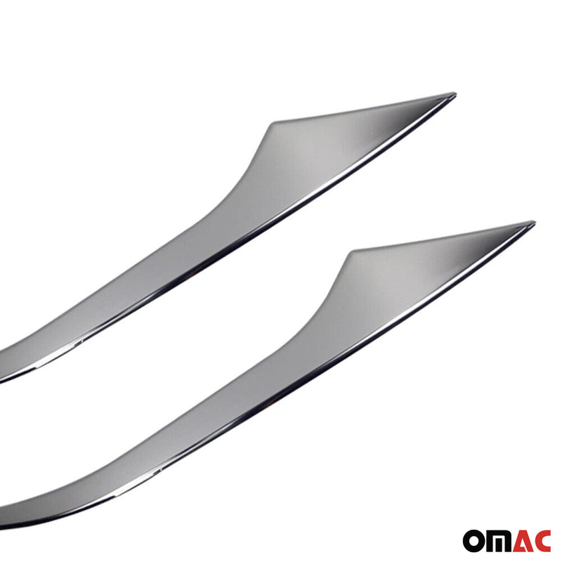 Scheinwerfer Leisten Scheinwerferblende für Fiat Tipo 2015-2025 Edelstahl 2tlg