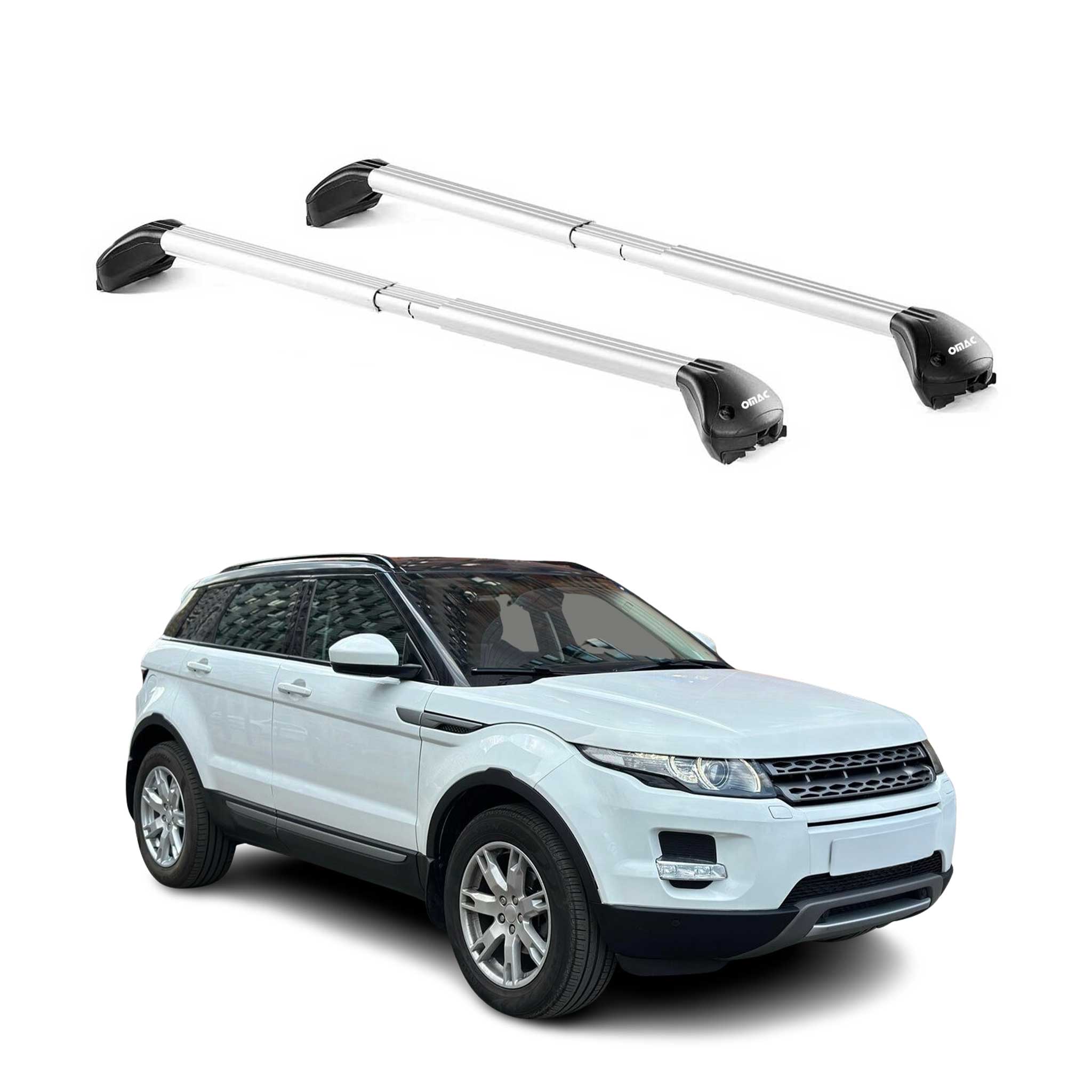 Dachträger für Land Rover Evoque L538 2011-2018 5 tür 100kg Alu Silber 2x ABE
