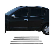 Fensterleisten Zierleisten für Dacia Sandero 2008-2012 Edelstahl Chrom 4tlg