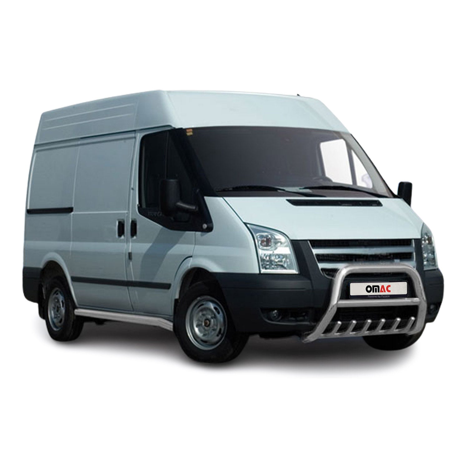 Frontbügel Frontschutzbügel für Ford Transit 2006-2012 mit ABE Rammschutz Silber