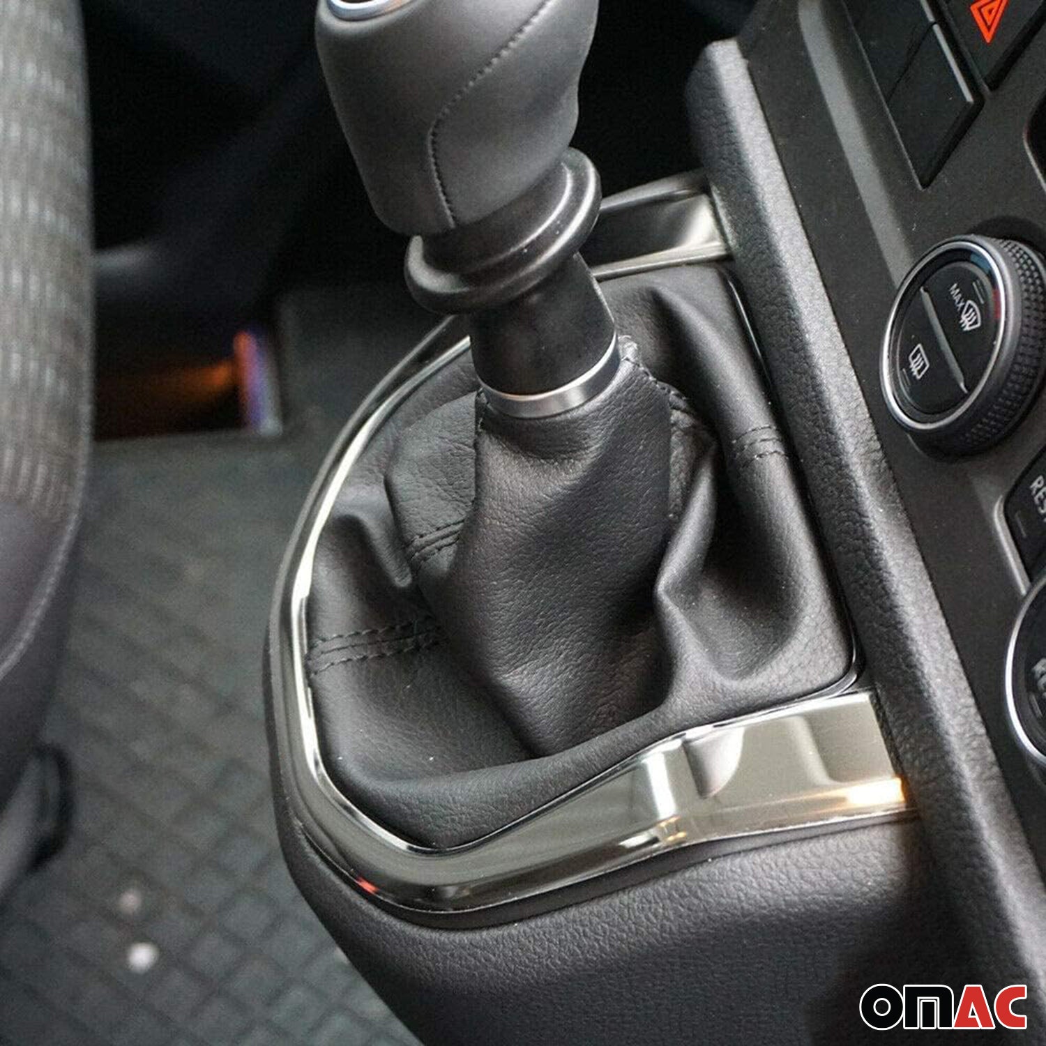 Schaltgetriebe Rahmen für VW T6 Transporter 2015-2019 Manuelle Edelstahl Chrom