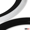4x white wall rings white wall tires 14 inch black white real rubber car tuning