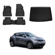 OMAC Fußmatten & Kofferraumwanne Set für Nissan Juke I F15 2010-2019 Untere