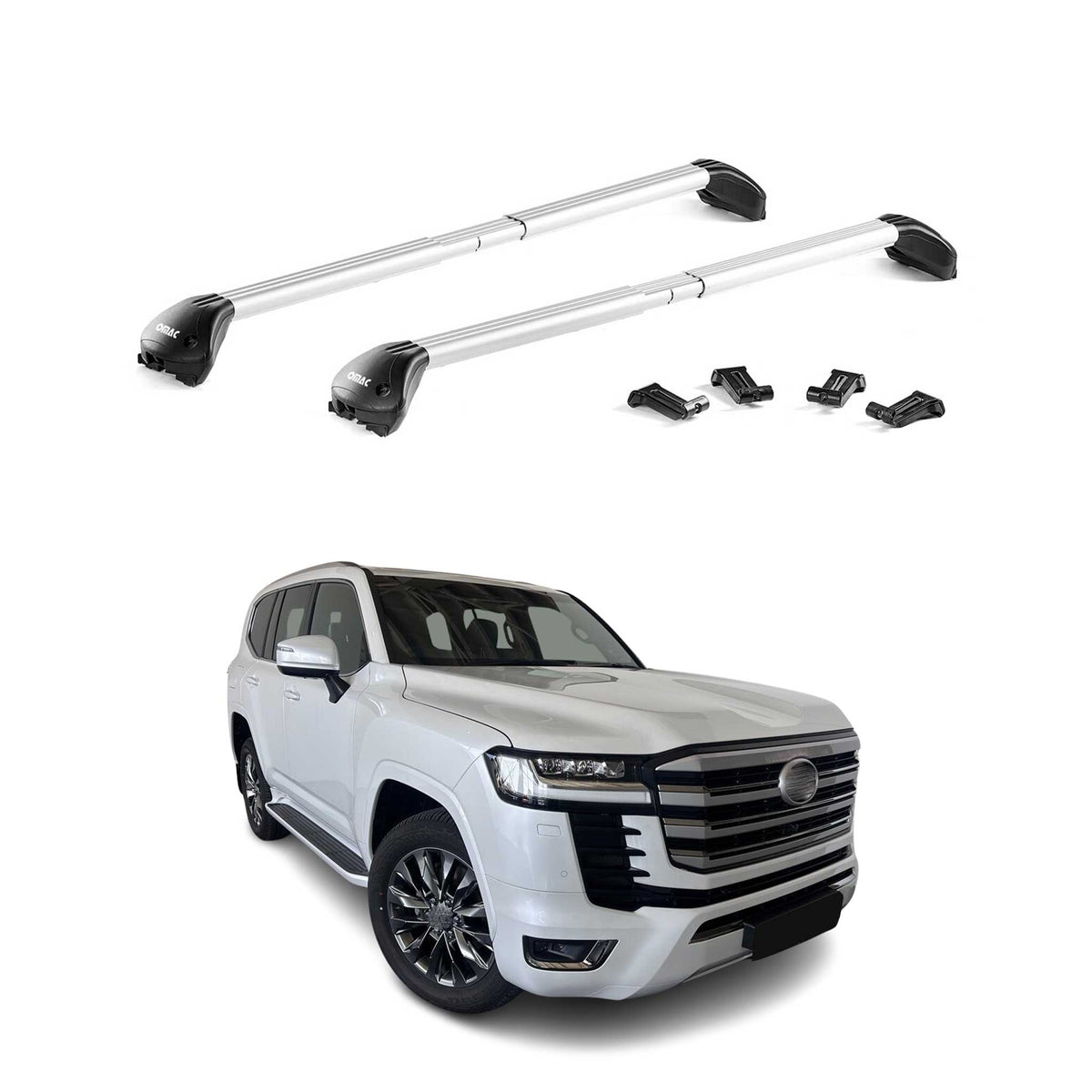 Dachträger Grundtäger für Toyota Land Cruiser J250 2024-2026 100kg Alu ABE Grau