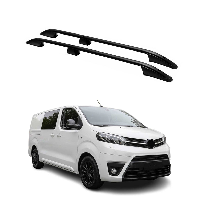 Dachreling Dachgepäckträger für Toyota ProAce / ProAce Verso 2016-25 L2 Schwarz