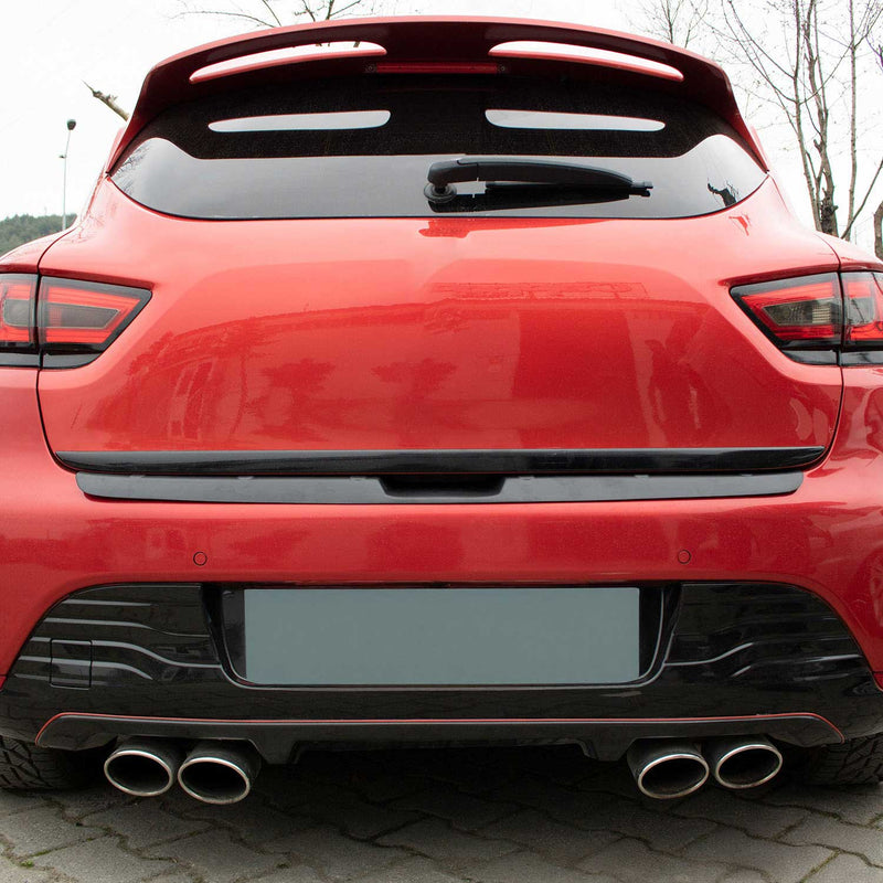 Ladekantenschutz für Renault Clio 4 2012-2019 Stoßstangenschutz Matt Schwarz ABS
