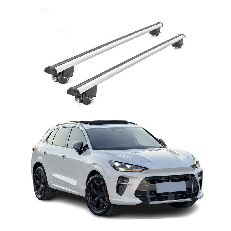 Dachträger Grundtäger für Cupra terramar 2024-2025 100kg Alu Silber 2 tlg ABE