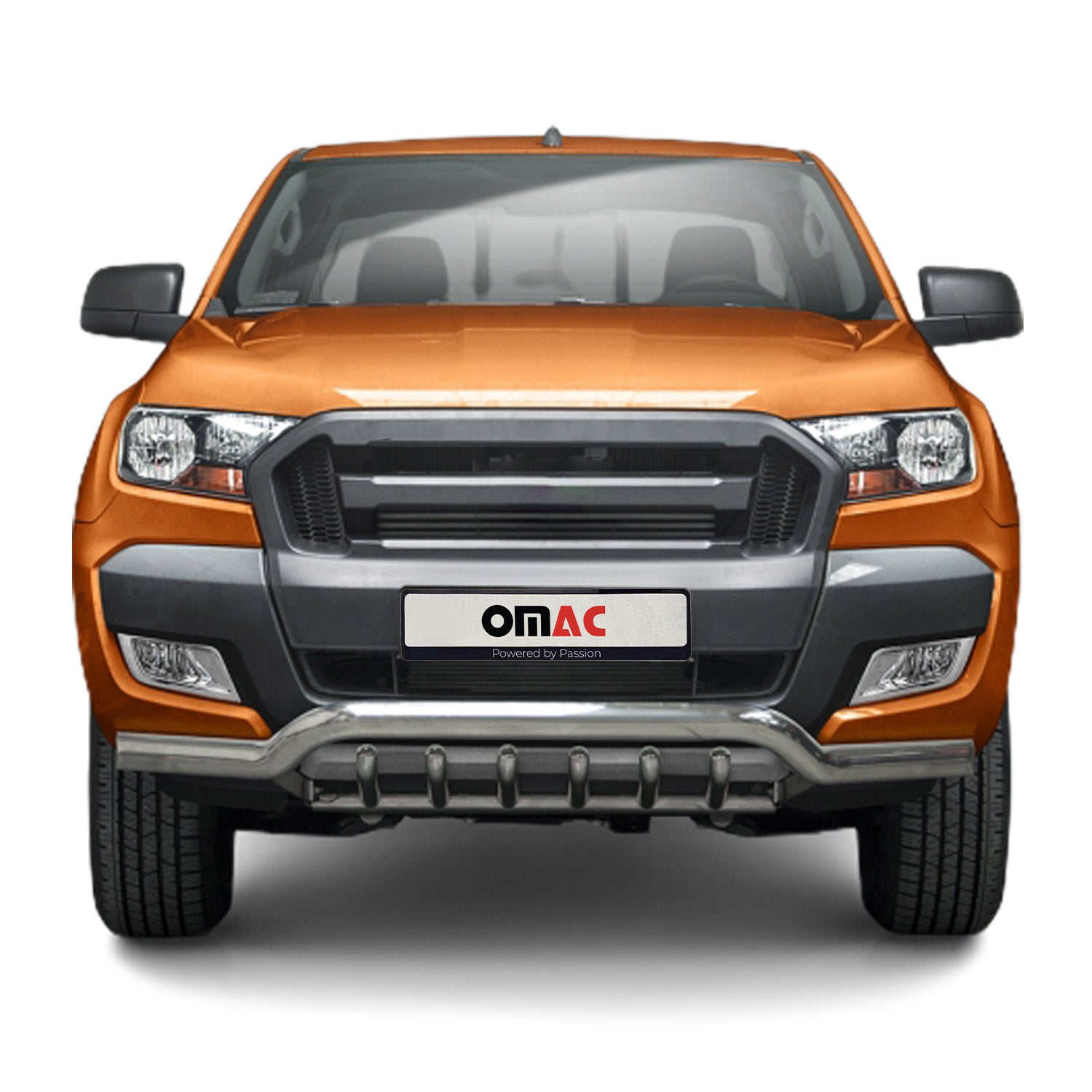Frontschutzbügel Frontbügel für Ford Ranger 2012-2016 mit ABE Stahl Silber
