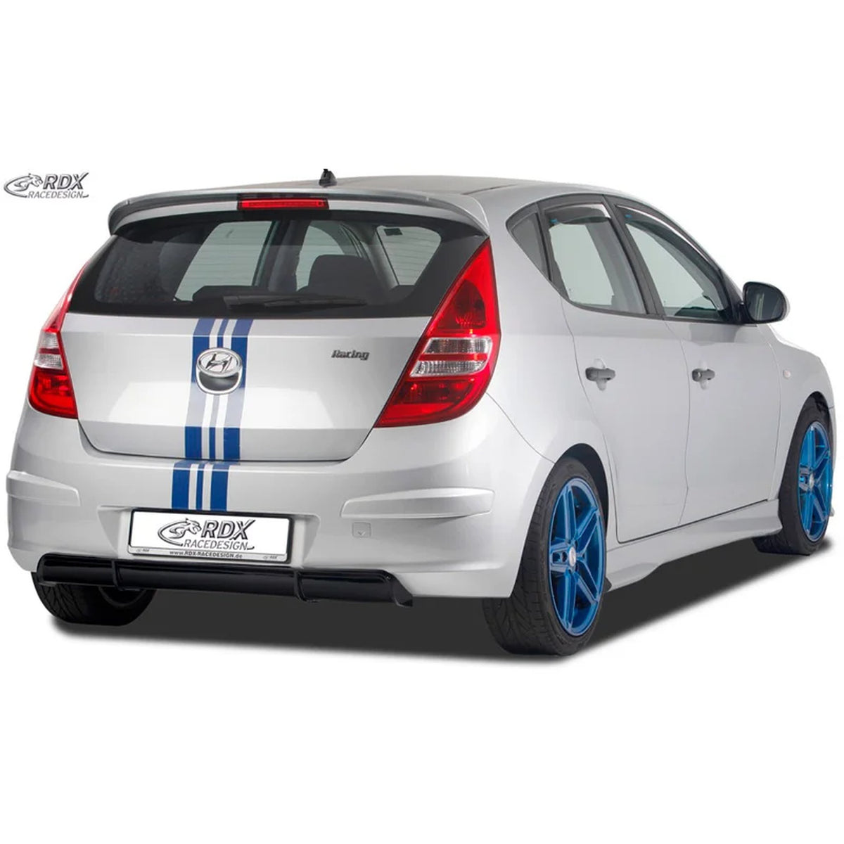 RDX Heckschürzenansatz Diffuser für Hyundai i30 FD/FDH 2007-2010 ABS Schwarz TÜV