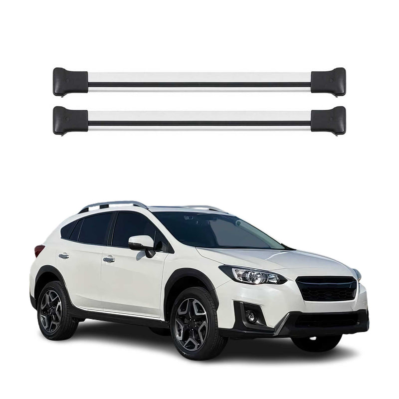 Dachträger Grundtäger für Subaru XV mk2 2017-2025 75kg Aluminium Silber 2 tlg