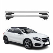 Menabo Dachträger Grundtäger für Mercedes GLA X156 2014-2020 Aluminium Silber 2x