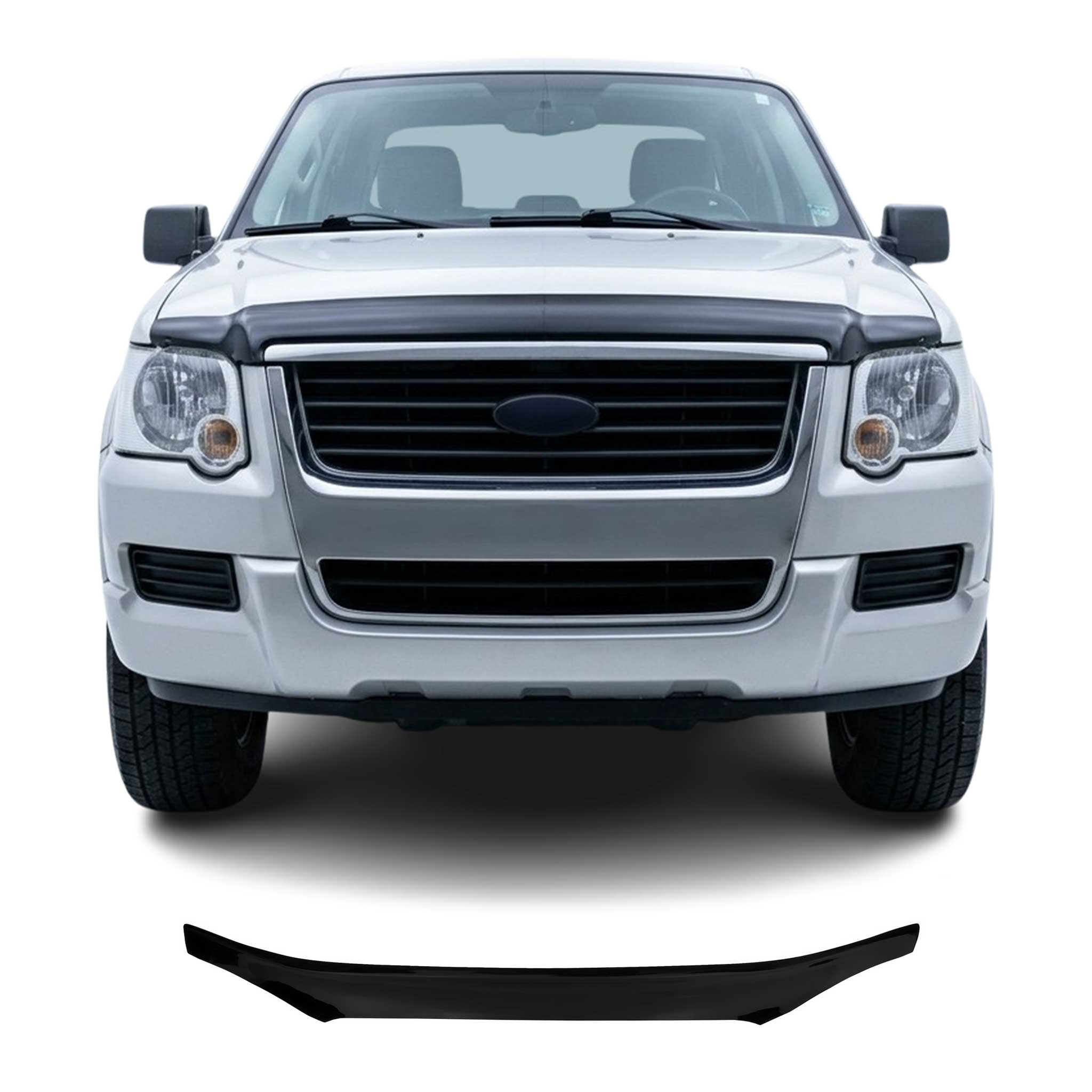 Motorhaube Deflektor Insekten Steinschlagschutz für Ford Ranger 2006-2009 Dunkel