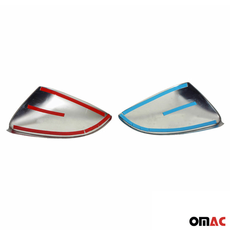 Spiegelkappen Spiegelabdeckung für Skoda Octavia 5E 2013-2019 Edelstahl Silber