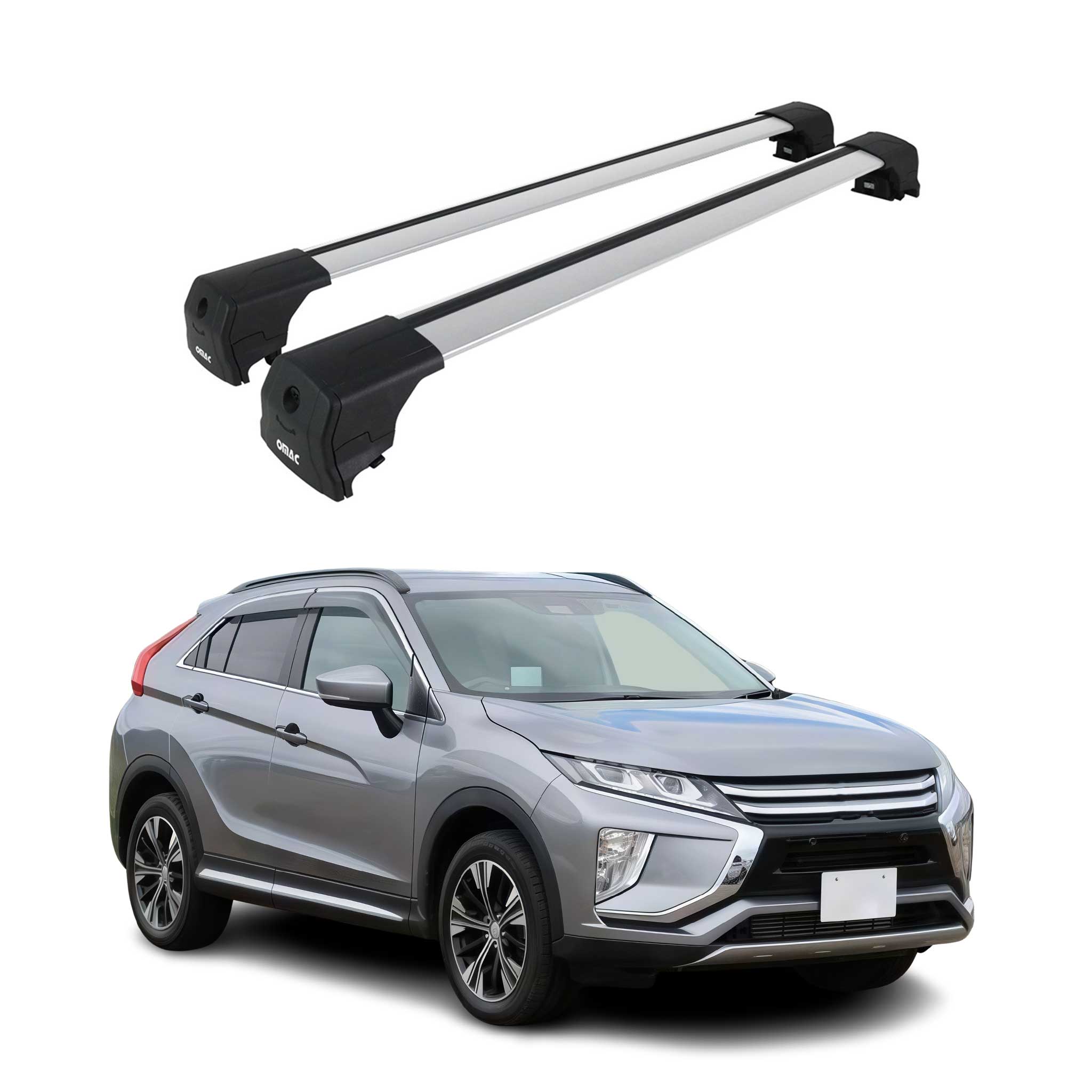 Dachträger Grundtäger für Mitsubishi Eclipse Cross 2018-2026 Alu Silber 2 tlg