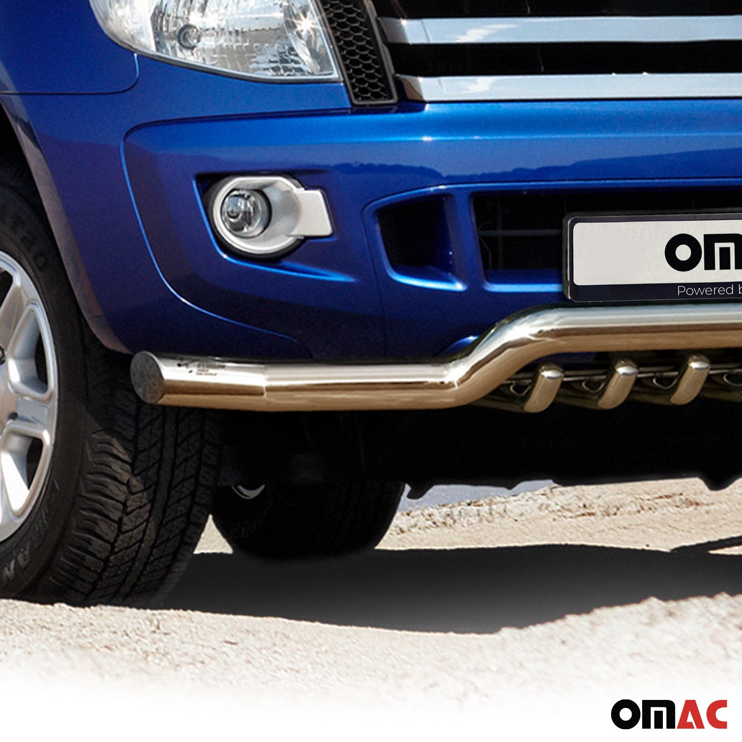 Frontbügel Frontschutzbügel für Ford Ranger 2011-2016 mit ABE Stahl Silber