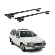 Dachträger Grundtäger für Opel Kadett E Kombi 1985-1993 90kg Alu Schwarz ABE
