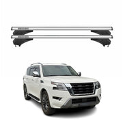 Menabo Dachträger Grundtäger für Nissan Armada Y62 2017-2024 Aluminium Silber 2x