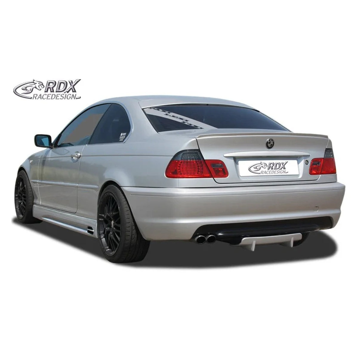 RDX Heckschürzenansatz Diffuser U-Diff für BMW 3er E46 1999-2007 Polyurethan TÜV