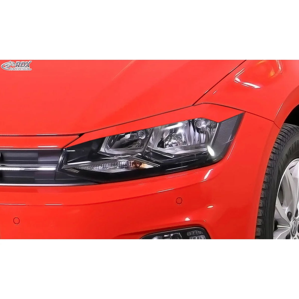 RDX Scheinwerferblenden für VW Polo AW 2017- ABS TÜV