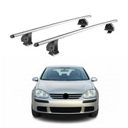 Alu Dachträger für VW Golf mk5 / Golf mk5 Plus 2004-2009 5Tür TÜV 2tlg Silber