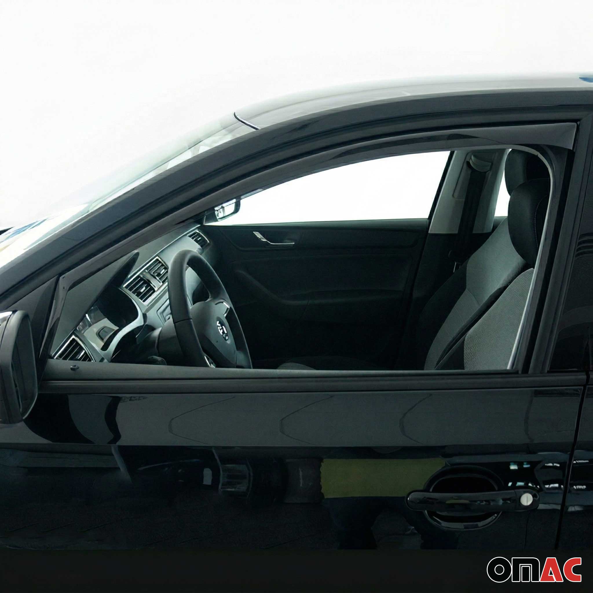 Windabweiser Regenabweiser für Seat Toledo 2012-2019 Dunkel Acryl 2tlg