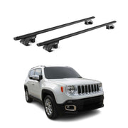 Dachträger Grundtäger für Jeep Renegade 2015-2025 90kg Alu Schwarz 2 tlg ABE