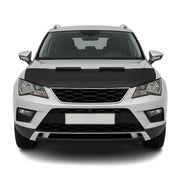 Haubenbra Steinschlagschutz Bonnet Bra für Seat Ateca 2016-2020 Schwarz Halb