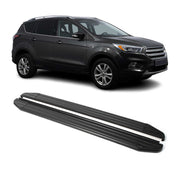Trittbretter Seitenschweller für Ford Kuga 2013-2024 Alu Schwarz ABE
