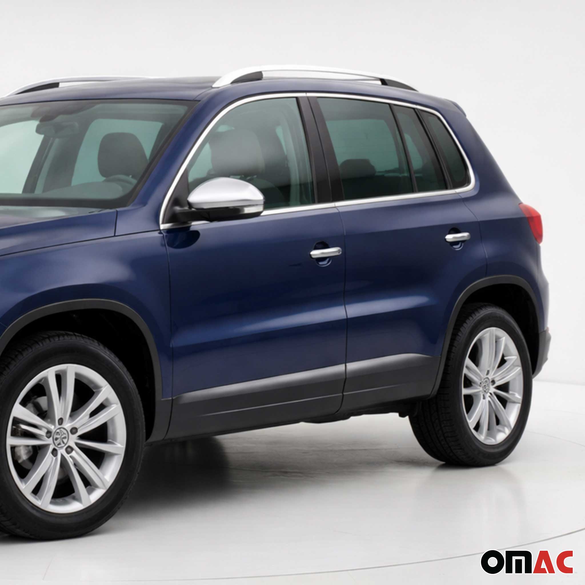 Türgriff Blende Türgriffkappen für VW Tiguan 2007-2016 Chrom ABS Silber 8x