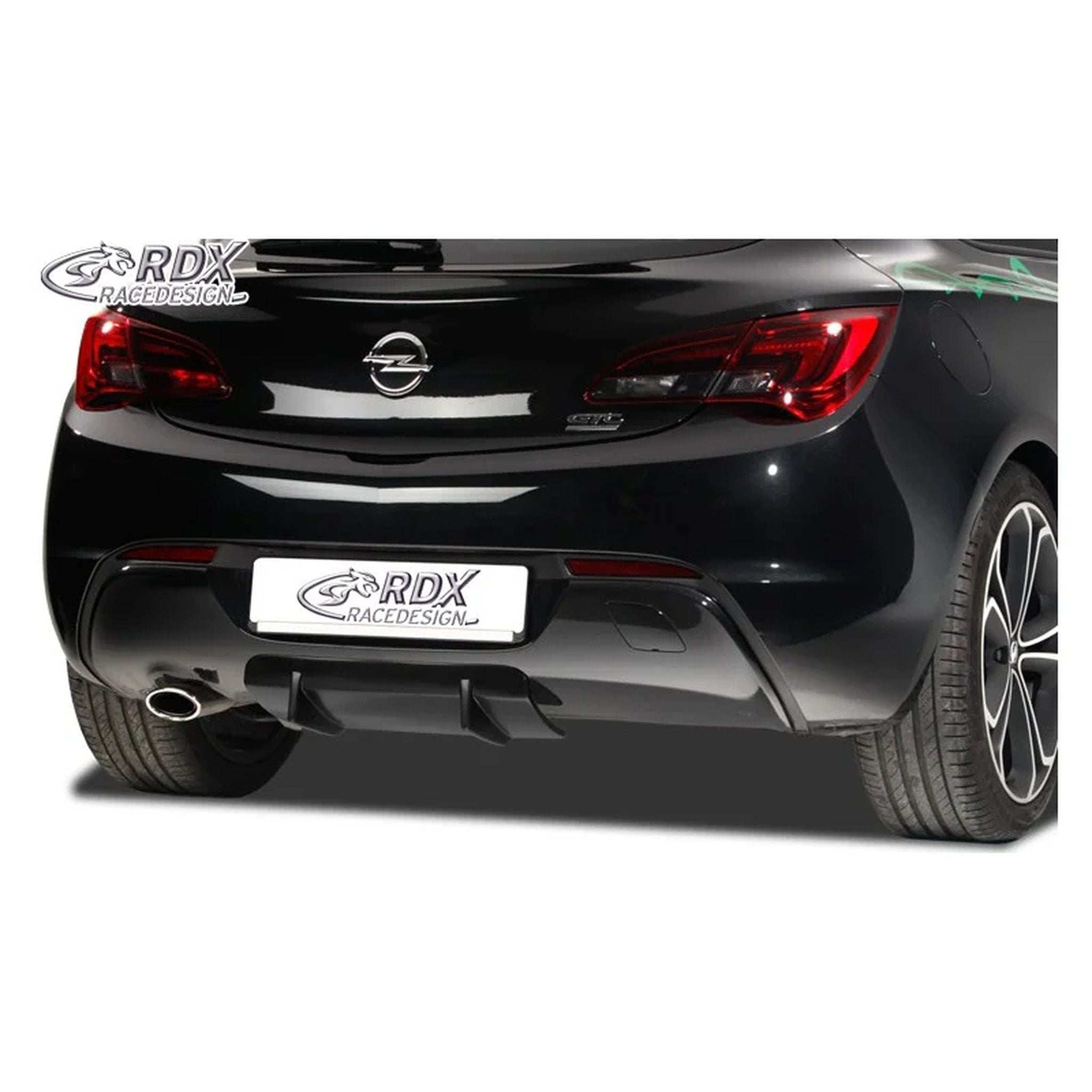RDX Heckschürzenansatz Diffuser U-Diff für Opel Astra J GTC 2009-15