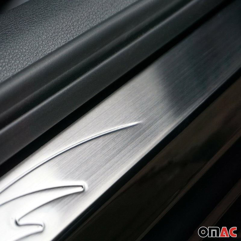 Door sill door sills for Dacia Sandero Duster Lodgy stainless steel silver 4x
