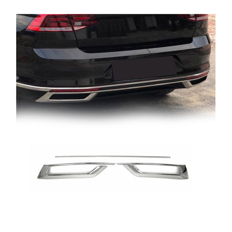 Stoßstangen Diffusor Auspuffrahmen für VW Passat B8,5 Stufenheck 2019-2025 Chrom