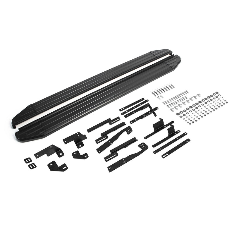 Trittbretter Seitenschweller für Nissan Qashqai 2018-2024 Alu Schwarz ABE