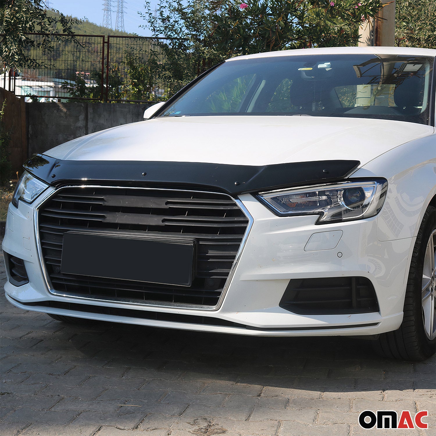 Motorhaube Deflektor für Audi A3 8V 2012-2020 Steinschlagschutz ABS Schwarz