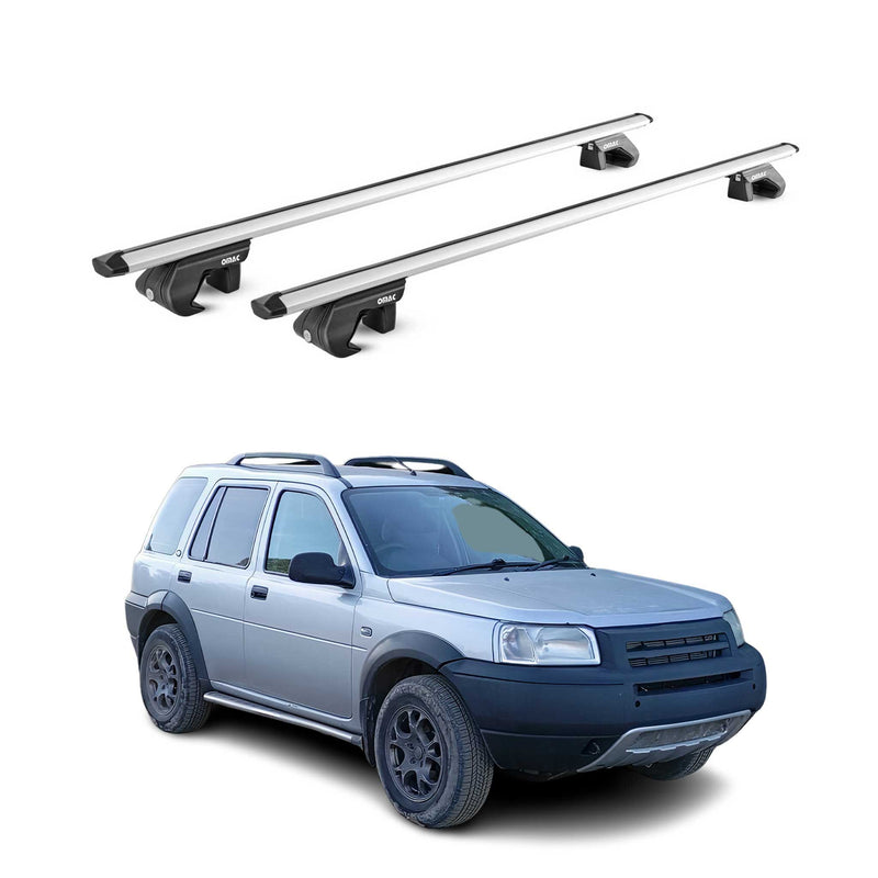 Dachträger Grundtäger für Land Rover Freelander I 1998-2006 90kg Alu Grau 2x ABE