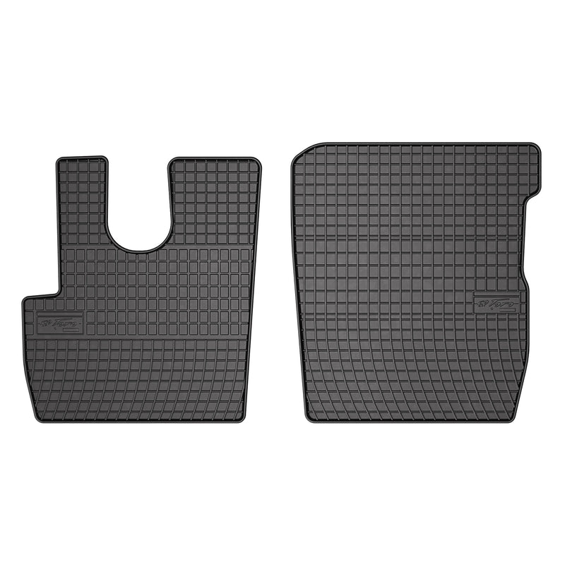 OMAC Gummi Fußmatten für DAF CF 106 2012-2025 Automatten Gummi Schwarz 2tlg