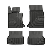 Fußmatten Gummimatten No.77 für BMW 5er E60 E61 2003-2010 TPE Schwarz 4 Teile